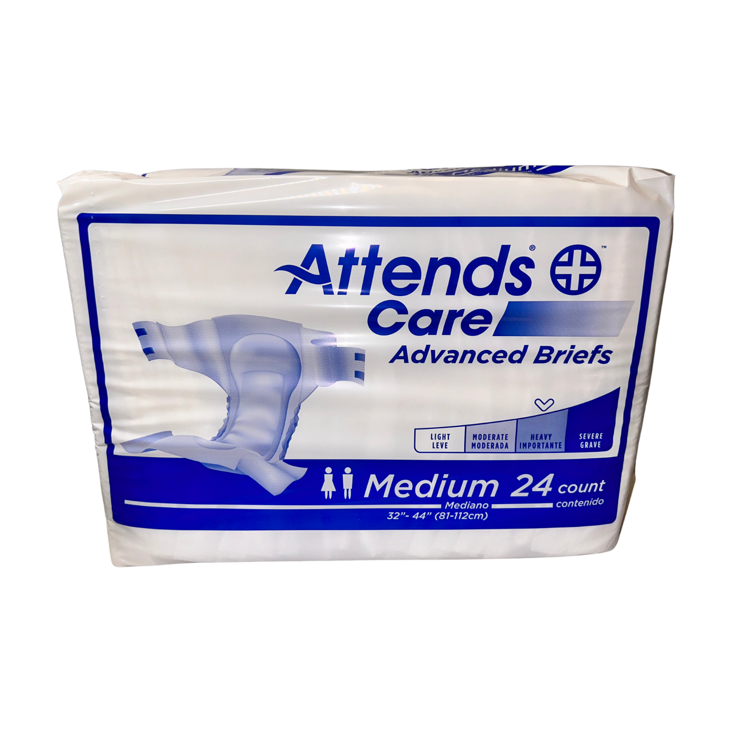 Attends Advance Briefs Moderate Absorption (Caja de 4 pqt. de 24 pañales)