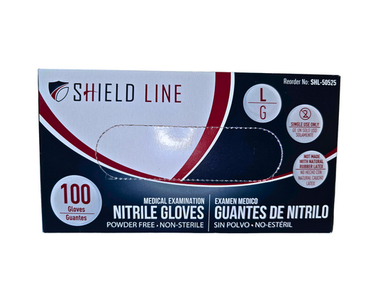 Nitrile Gloves / Guantes de nitrilo (Caja de 10 pqt. de 100)