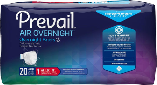 Prevail Air Overnight Briefs- Medium (Size 1)