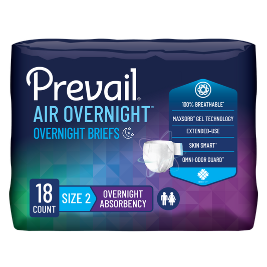 Prevail Air Overnight Briefs- Large (Size 2)